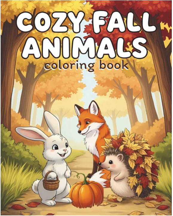 Cozy Fall Animals Coloring Book