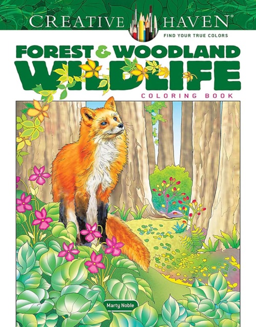 Forest and Woodland Wildlife Coloring Book